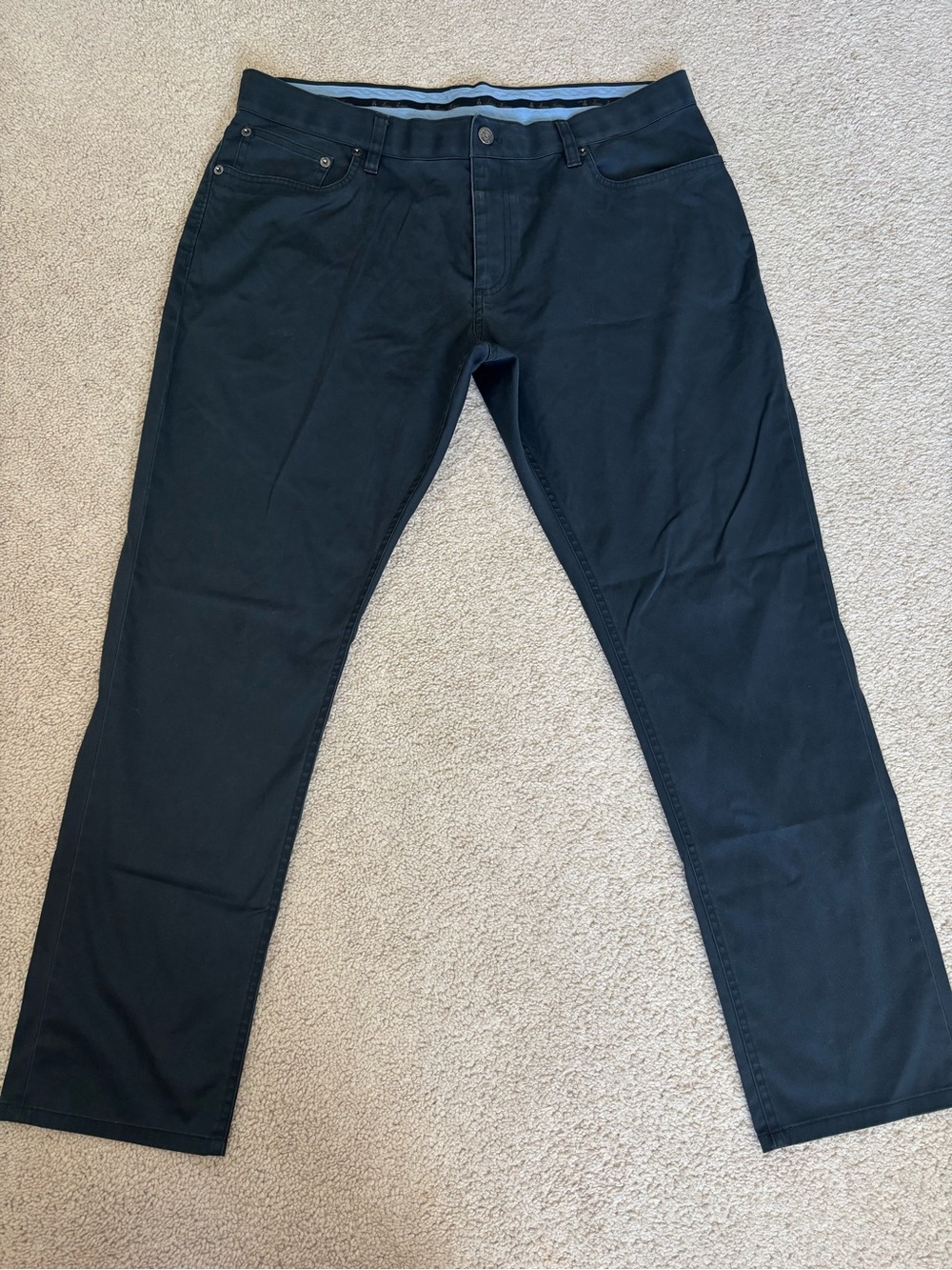 Brooks Brothers Light Weight Advantage Navy Blue Chino Stretch Pants